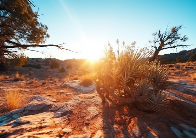 a cactus in the desert