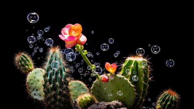 Premium AI Image | cactus features free photo HD background