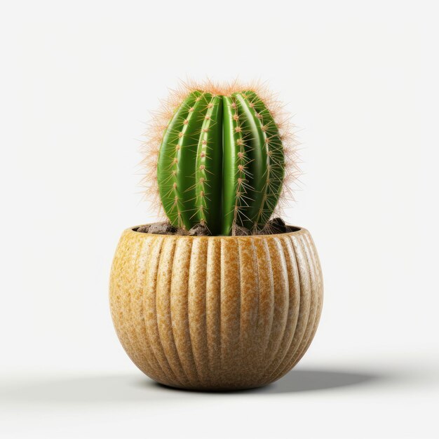 Foto cactus in een pot studiofoto generatieve ai