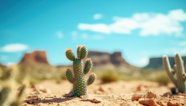 Cactus in the Mexican desert