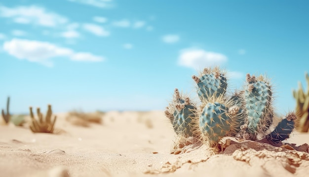 Photo cactus in the mexican desert