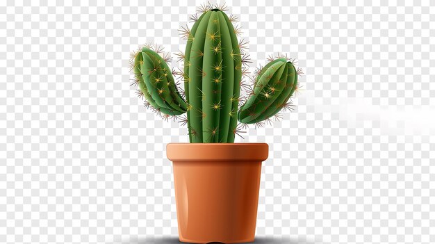 Cactus Plant Isolated on Transparent Background