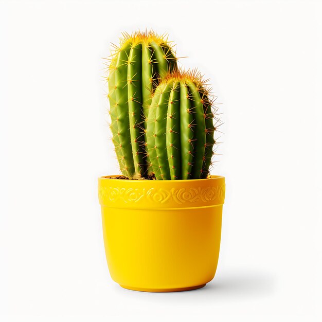 Cactus plant isolated on white background