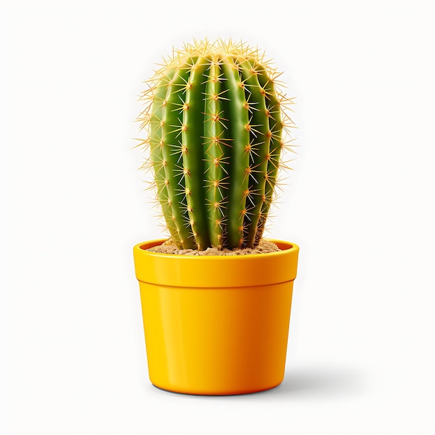Cactus plant isolated on white background