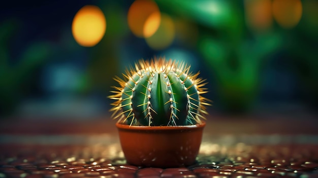 Cactus Plant On Top Of The Table Beautiful Plant