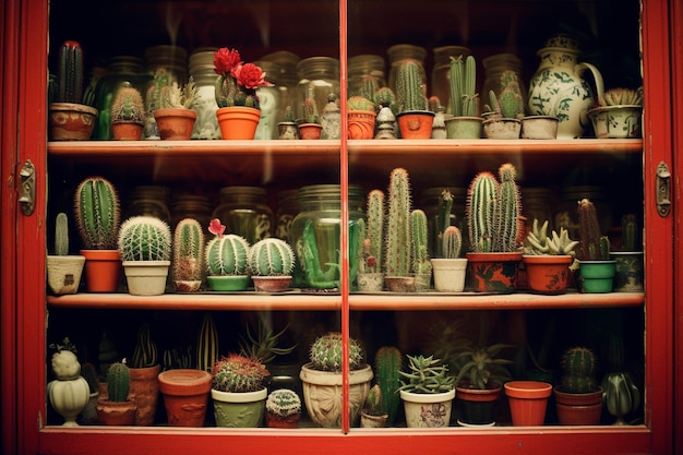 Cactus on a shelf