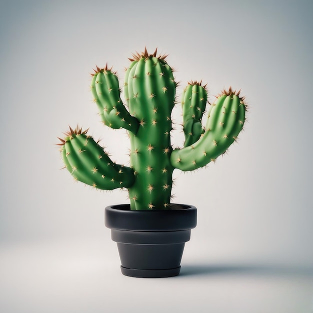 Photo cactus white background