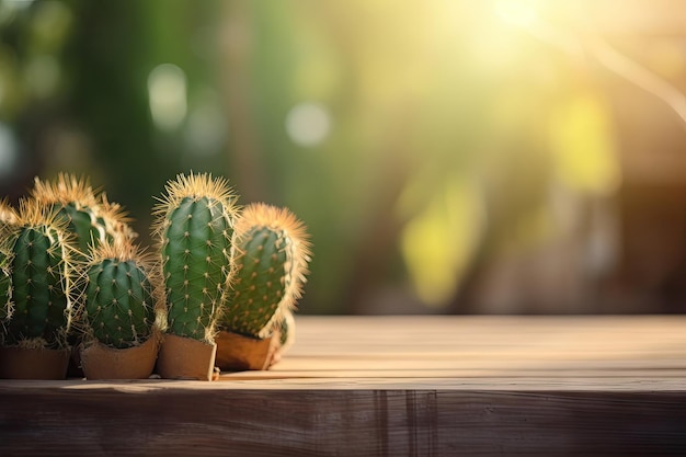 Photo cactus with nature background close up