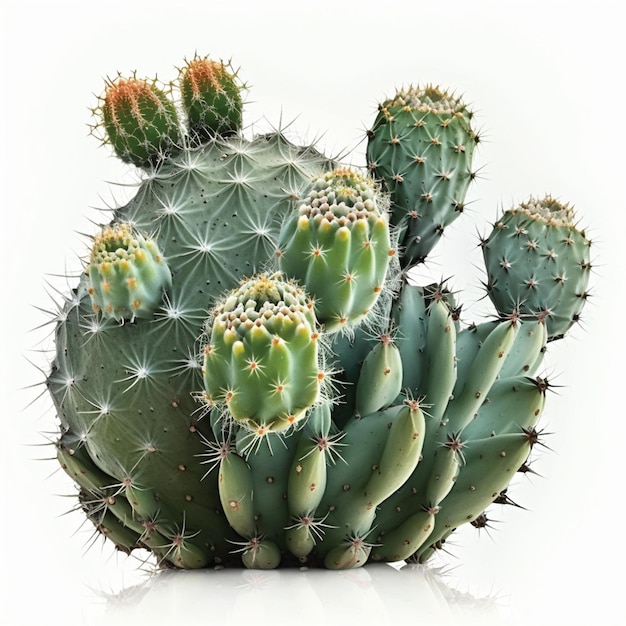 A cactus with a round shape and a round top.