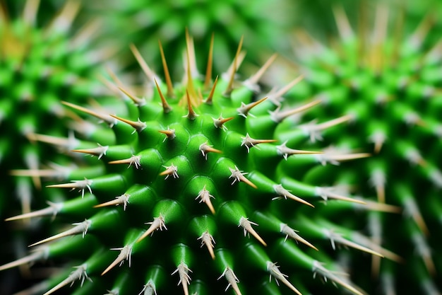 Cactus with spikes closeup