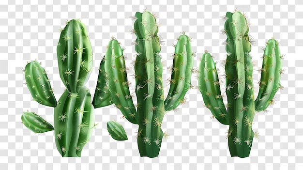 Cactusplant geïsoleerd op een doorzichtige achtergrond