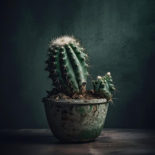 Cactusplant in studiostilleven generatieve ai