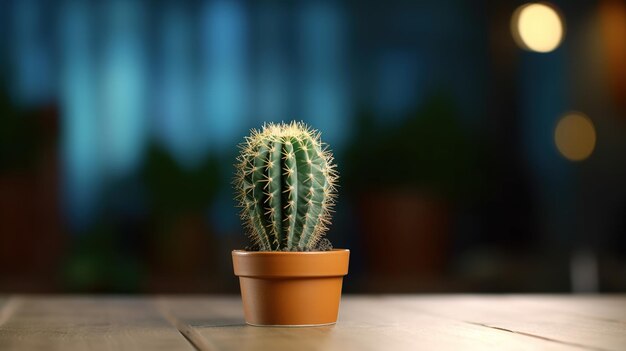 Cactusplant op de tafel Mooie plant