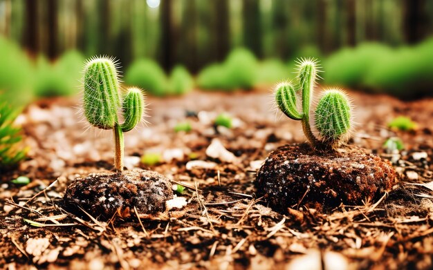 Foto cactussen op een cactusboerderij