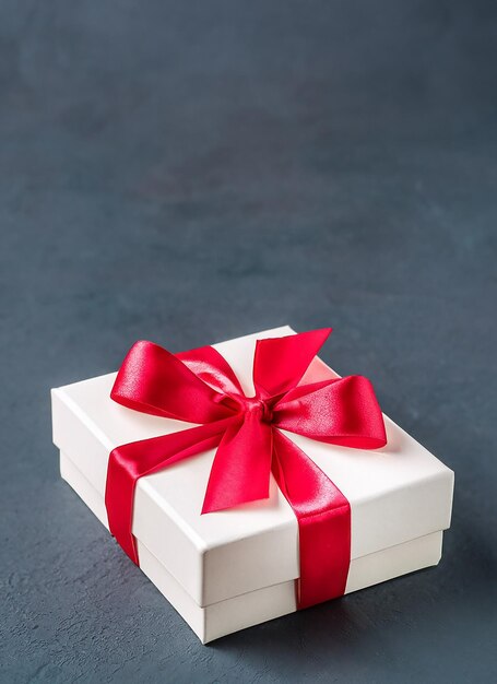 cadeau doos op donkere achtergrond Probleem van het kiezen van een perfect cadeau voor een man Een waardige beloning