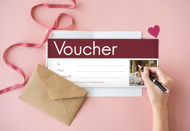 Foto cadeaubon coupon korting speciale aanbieding