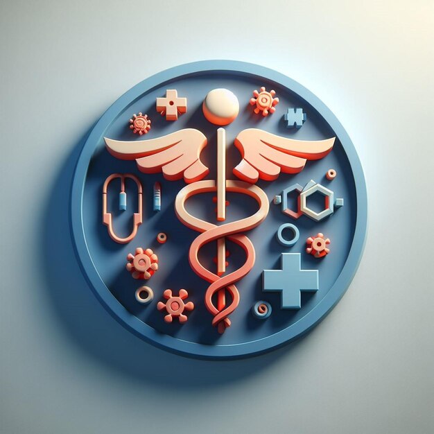 写真 caduceus symbol and icon for international doctors day