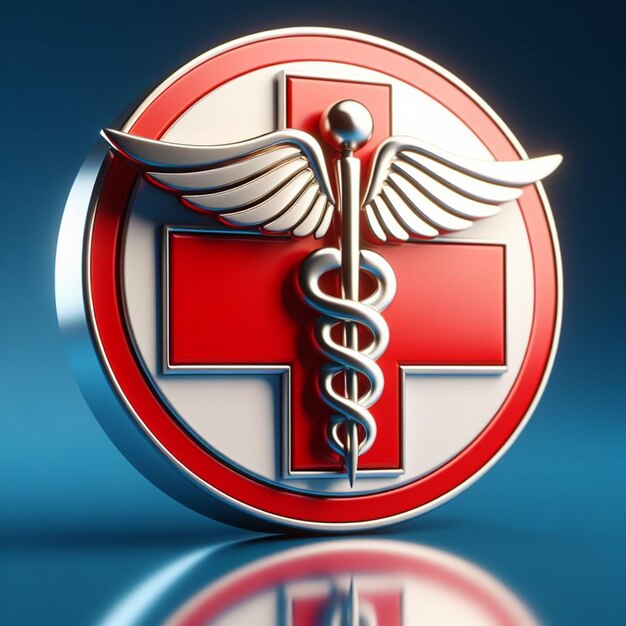 Photo caduceus symbol and icon for international doctors day