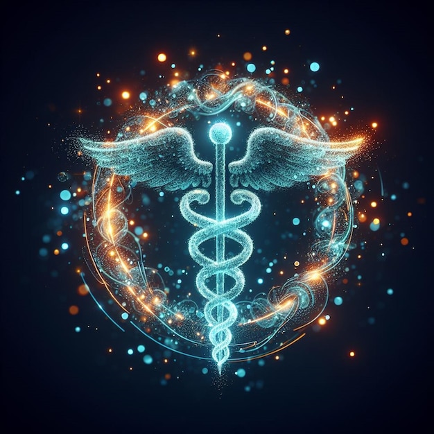 Caduceus symbol and icon for International Doctors Day