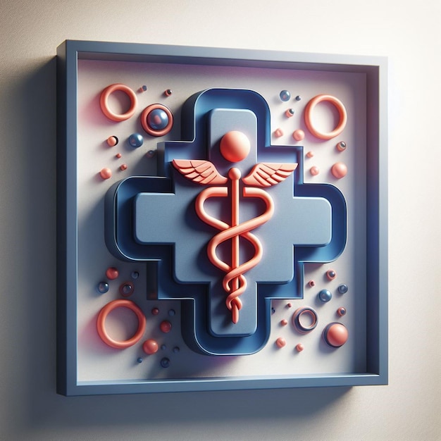 Caduceus symbol and icon for International Doctors Day