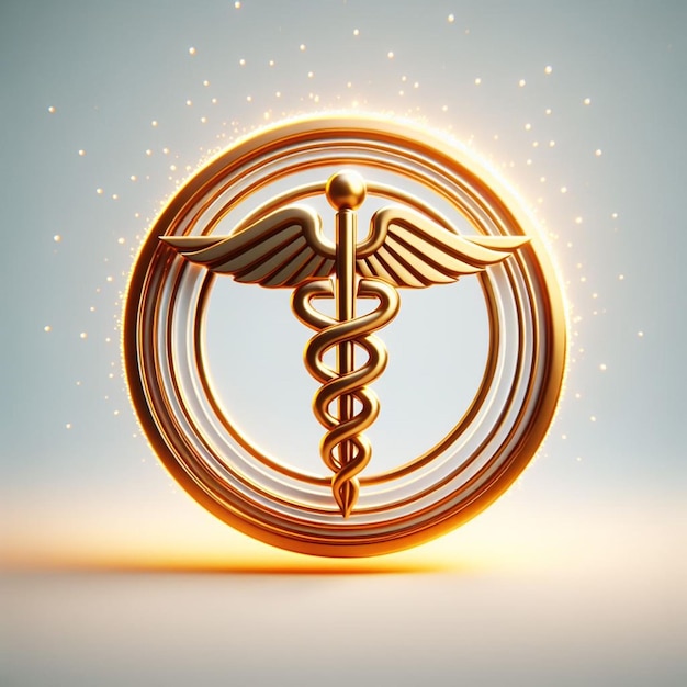 Caduceus symbol and icon for International Doctors Day