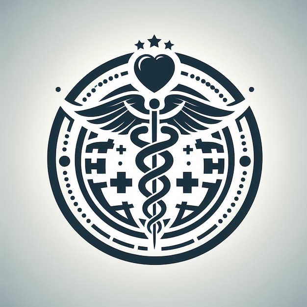 Photo caduceus symbol and icon for international doctors day