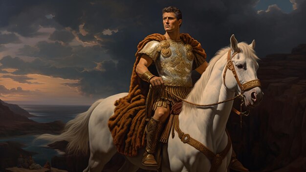 Caesar on horseback