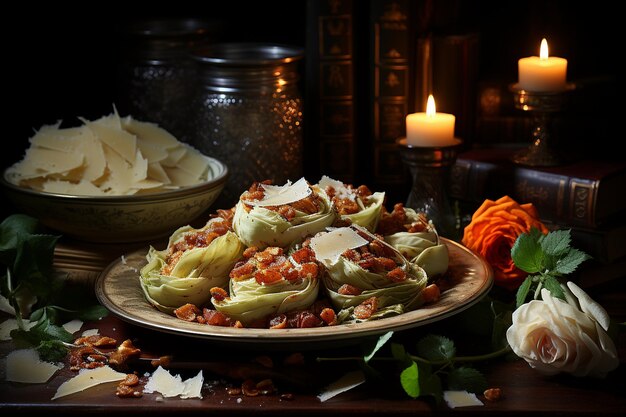 Caesar Salad for a Romantic Dinner