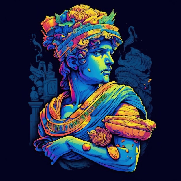 Photo caesar wrap in an art style