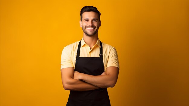 Cafe Cheer Happy Barista Portrait