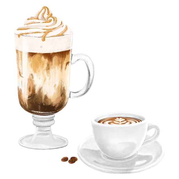 カフェ コーヒー png 美学的なイラスト 透明な背景