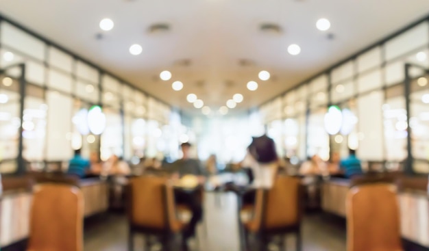 Cafe restaurant interior blurred abstract vintage background