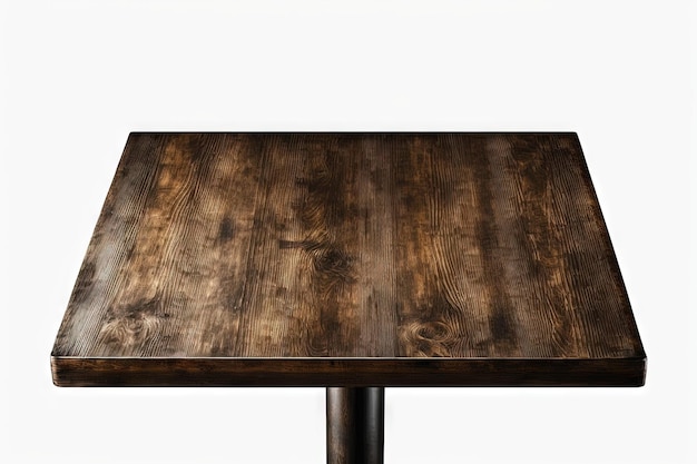 Cafe wooden table