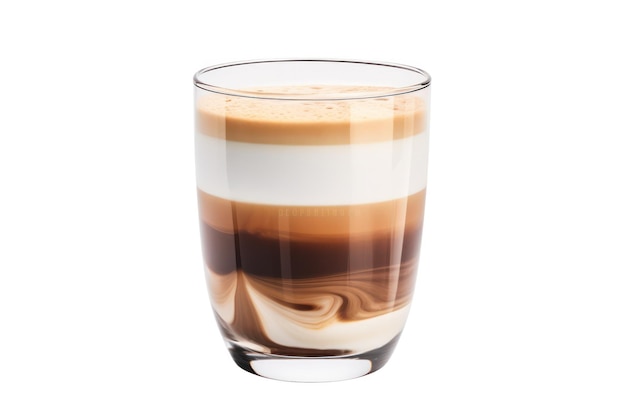 Caffeine Clarity Clear Glass Latte Coffee Cup Perfectly Displaying the Delightful Layers Within