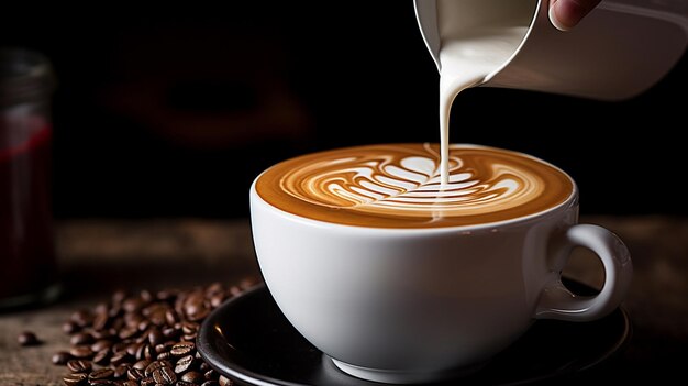 caffeine to pour HD 8K wallpaper Stock Photographic Image