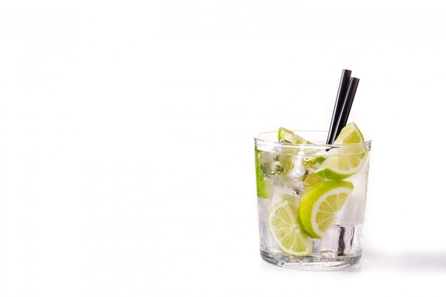 Caipiroska coktail in glass