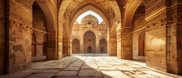 Photo cairo mosque sultan hassan