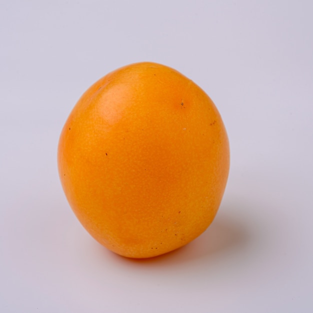 Caja Brazilian fruit on white background.