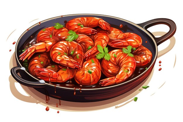 Cajun Shrimp and Sausage icon on white background ar 32 v 52 Job ID 170541f548a14adf887c777a0a2fcabd