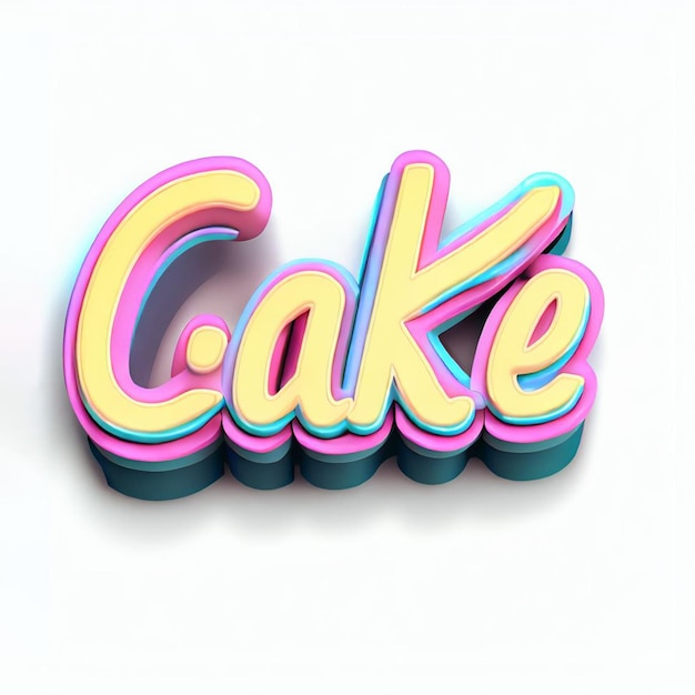 Cake 3d-teksteffect