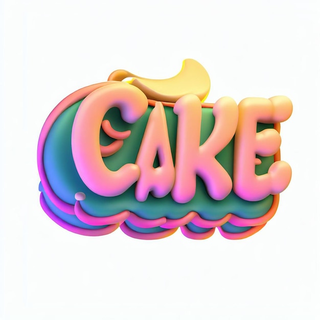 Foto cake 3d-teksteffect