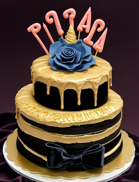 Торт, украшенный замысловатыми сахарными рисунками, такими как реалистичные сахарные цветы или нежное кружево.