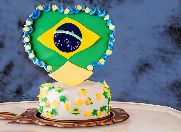 Discover 142+ brazil flag cake best - kidsdream.edu.vn