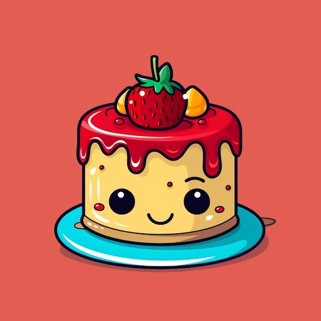 Cake cartoon logo 5