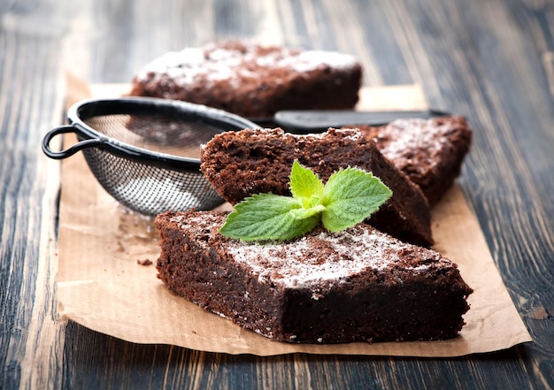 Cake chocolate brownie