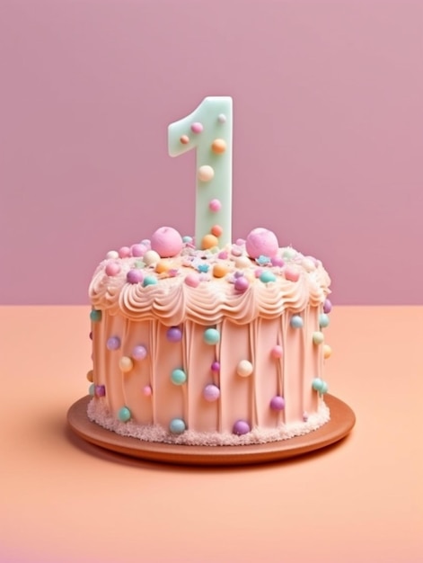 cake design for 1 year old