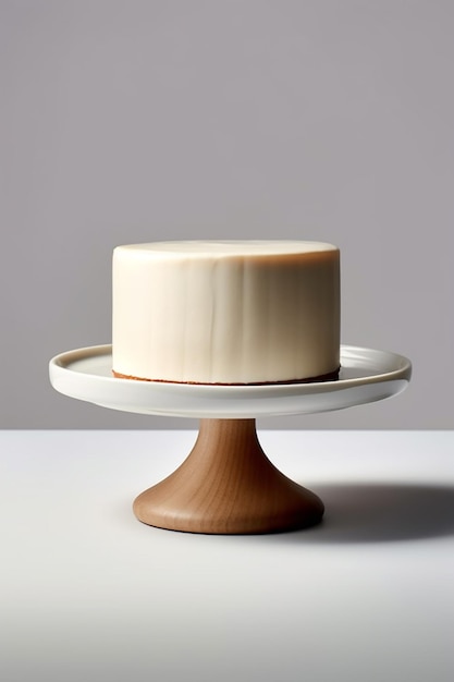 Photo cake elegant simplicity singletiered minimalist