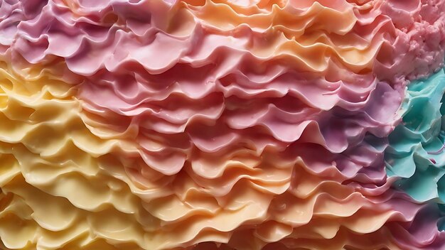 Cake frosting texture background closeup