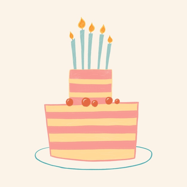 Cake A large birthday cake A pink sweet cake with berries A cake template for greeting cards