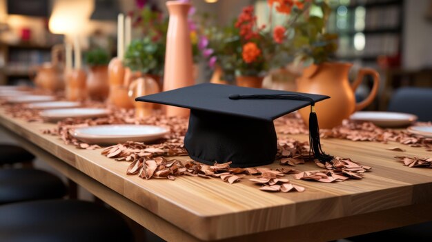 Premium AI Image | A cake like graduation cap UHD wallpaper